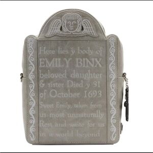 NWT- Loungefly Disney Hocus Pocus Emily Binx Tombstone Backpack